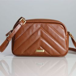 Bolsa Luna Terracota | Couro Legítimo - LUZZIÊ
