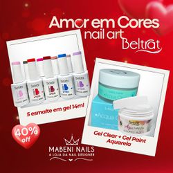 AMOR EM CORES NAILS ARTE BELTRAT - MABENI NAILS