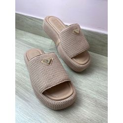 Tamanco Flatform Palha Bia - MADAME MALIA 