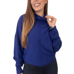 Blusa Tricô Julia Azul - MADAME MALIA 
