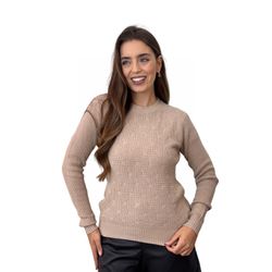 Blusa Tricô Modal Marina Nude - MADAME MALIA 