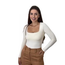 Body Mili Off-White - MADAME MALIA 