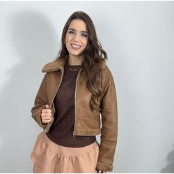 Jaqueta Any Café com Leite - MADAME MALIA 