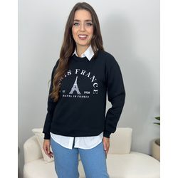 Moletom Lena Preto - MADAME MALIA 