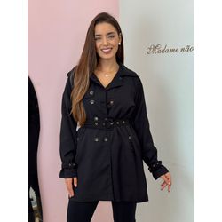 Sobretudo Cloe Preto - MADAME MALIA 