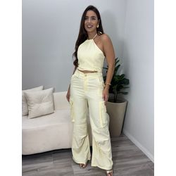Conjunto Carla Amarelo Manteiga - MADAME MALIA 