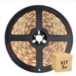 Fita De Led 5050 Com Fonte (Branco Quente) - 5mt ... - MADECEDRO