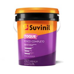 Suvinil Toque Fosco Branco 18L - Tinta Acrílica Pr... - Mafra Tintas Ltda