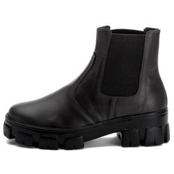Coturno Tratorado Bota Chelsea Plataforma Rock Sta... - Pettinari