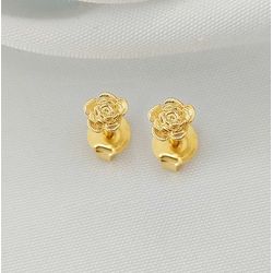 brinco mini flor rosa - mfrr - Magnólia Elements 