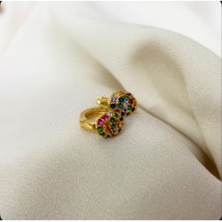 brinco argola zircolors - evbbf - Magnólia Elements 