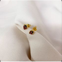 brinco morango infantil - gabnd - Magnólia Elements 