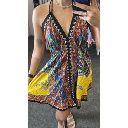 Vestido Shakti Curto Bordado - 124 - MAHAKALI