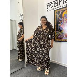 Vestido Manga Plus Size - 117 - MAHAKALI