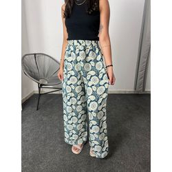 Calça Seda Indiana Pantalona - 38 - MAHAKALI