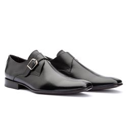 Sapato Social Monk Preto - 534-PTO - Cabana Outlet