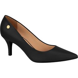 SAPATO SCARPIN FEMININO VIZZANO PRETO PELICA - 15... - MARCELUS CALCADOS