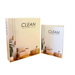 Dupla Livro Caixa Clean - DCC708144-145 - Marcia Helena Decorações