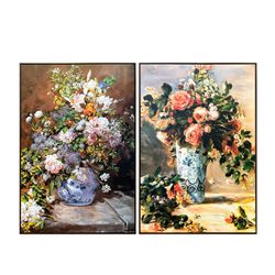 Dupla de Quadro 90x60 Arranjos Florais - DQ9060-AF - Marcia Helena Decorações