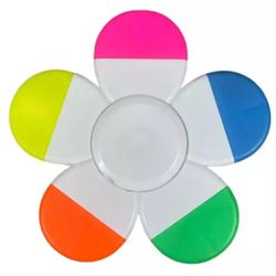 Marca-Texto Spinner 5 Cores - 039 - MARIE PAPELARIA FOFA
