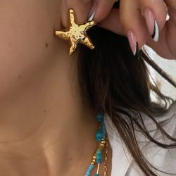 Brinco Estrela do Mar Orgânico - 00055 - Mariana Bertoni Acessórios