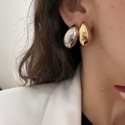 Brinco gota lisa - 00086 - Mariana Bertoni Acessórios