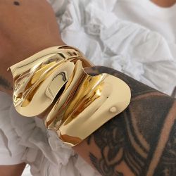 Bracelete Gota Orgânica Entrelaçada - 000027 - Mariana Bertoni Acessórios