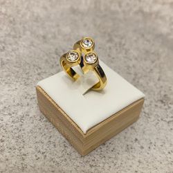 Anel Três Pontos de Luz em Zircônia - 00056 - Mariana Bertoni Acessórios