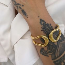 Bracelete Duplo Fio Minimalista - 00058 - Mariana Bertoni Acessórios