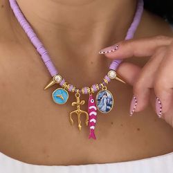 Colar Força de Iemanjá Lilás - 00051 - Mariana Bertoni Acessórios