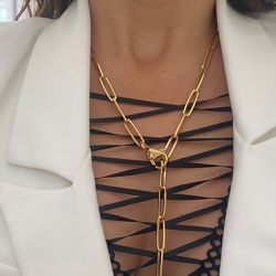 Corrente Palito com Extensor - 00053 - Mariana Bertoni Acessórios