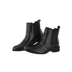 Bota Chelsea Em Couro Maria Paula Preto - Maria Paula Store