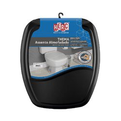 Assento Almofadado Preto Thema Herc - 12686 - Comercial Salla