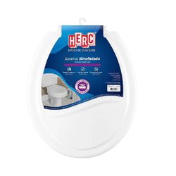 Assento Sanitário Almofadado Branco 2385 Herc - 2... - Comercial Salla