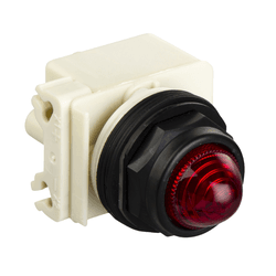 Sinalizador 30mm plastico led vermelho 24V 9001SKP... - Comercial Salla