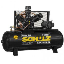 Compressor 40 Pés 425L 10CV Trif. CMSW40 Fort Schu... - Comercial Salla