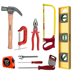 Kit Ferramentas Manuais 9 peças - 23233 - Comercial Salla