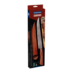 Faca Butcher 10 Nomade Cabo Madeira e Bainha Tramo... - Comercial Salla