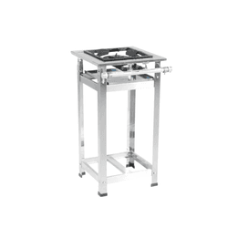 Fogão Industrial 1 Boca Inox 40 X 40 Queimador Dup... - Comercial Salla