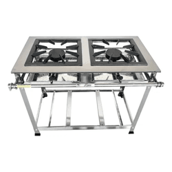 Fogão Industrial Inox 2 Bocas 40 X 40 Alta Pressão... - Comercial Salla
