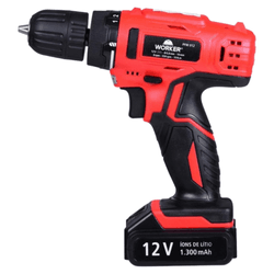 Parafusadeira Furadeira 12V Kit 13PCS Worker - 431... - Comercial Salla