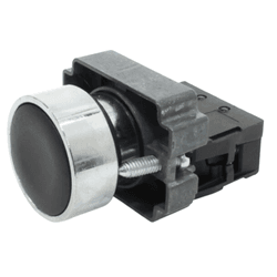 Botao Comando Metalico Preto 1NA M20AFR-B-1A Metal... - Loja do Salla
