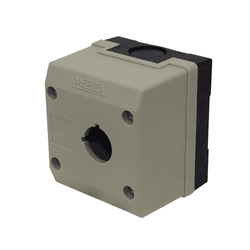 Caixa para Botoeira 1 Furo 22MM Cinza TN2-B1 Metal... - Loja do Salla