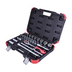 Jogo Soquete 1/2 Sextavado (10 a 32mm) 24 pçs Gedo... - Loja do Salla