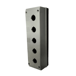 Caixa para Botoeira Cinza 5 Furos 22MM Metaltex - ... - Loja do Salla