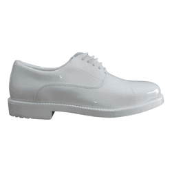 SAPATO MARINER MILITAR BRANCO ENVERNIZADO ALTO BRI... - MARINERFORCE