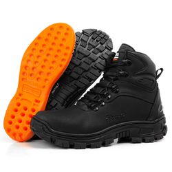 Bota Coturno Adventure Masculino Trabalho Couro Pa... - MARINERFORCE