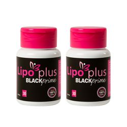 2 Potes Lipo Plus Black Prime - Lipo Plus Original