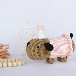 Cachorrinho Amigurumi Salsicha - Marmelo Doce