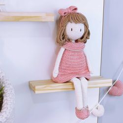 Boneca Amigurumi Carol - Marmelo Doce